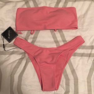 Pink bandeau zaful bikini
